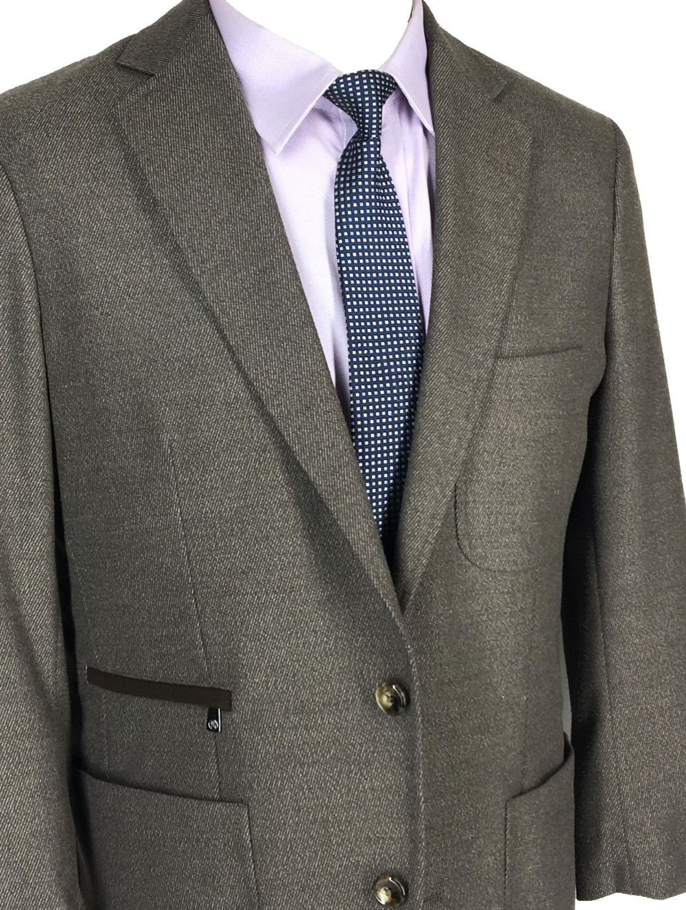 (M) Hart Schaffner Marx Mens Recent 2 Button Blazer Sport Coat Brown Taupe
